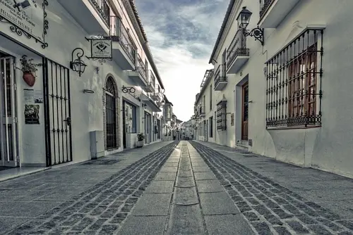 A street of Mijas in Spain