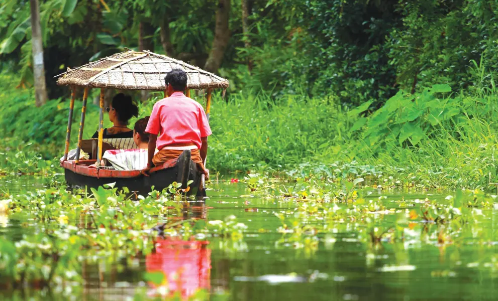 Boat Ride in South india
