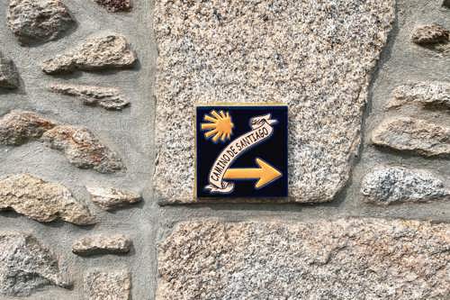 Tile of Camino de Santiago